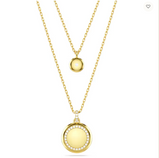 Pendente Swarovski stratificato Sublima Bianco, Placcato color oro Ref. 5683442