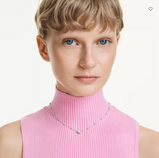 Swarovski Collana Pendente Una Angelic Taglio Round, Motivi a doppia faccia, Bianco, Placcato rodio Ref. 5733116