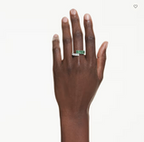 Anello Swarovski  Matrix Taglio misto, Verde, Placcato rodio Ref. 5722457