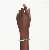 Bracciale Swarovski rigido Matrix Taglio misto, Verde, Placcato rodio Ref. 5722461