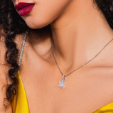 Roberto Giannotti Ciondolo Pendente Angelo In Argento Bianco con Zirconi Ref. GIA285