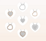 Collana Roberto Giannotti in Argento con 3 Cuori Pendenti e Zirconi bianchi Ref. GIA448