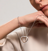 Collana Roberto Giannotti in Argento con 3 Cuori Pendenti e Zirconi bianchi Ref. GIA448