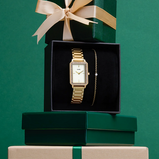 Orologio CLUSE Gift Box Fluette Watch Steel, White Stones & Zircon Bracelet, Gold Colour Ref. CG11508