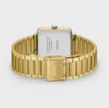 Orologio CLUSE Gift Box La Tétragone Multifunction Watch Steel, Dark Cherry & Bead Bracelet, Gold Colour  CG13801