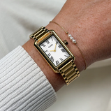 Orologio CLUSE Gift Box Belisenna Watch Steel, White & Pearl Chain Bracelet, Gold Colour  CG15001