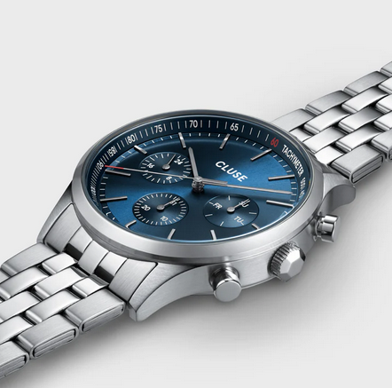 Orologio Cluse Anthéor Multifunction Watch Steel Blue, Silver Colour  CW21003