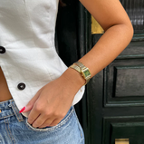 Orologio CLUSE Gracieuse Mini Watch Double Steel Forest Green Gold Colour CW15504