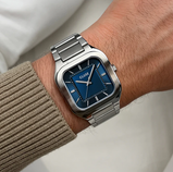 Orologio Cluse Quadrus Watch Steel Blue Silver Colour CW25701