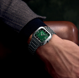 Orologio Cluse Quadrus Watch Steel Green Silver Colour CW25702