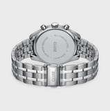 Orologio Cluse Aravis Dual Timer Watch Steel Blue Silver Colour CW25601