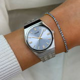 Orologio Cluse Retro 70's Watch Steel Light Blue Silver Colour CW35102