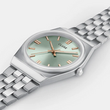 Orologio Retro 70's Watch Steel Sage Green Silver Colour CW35103