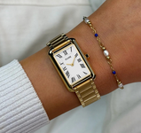 Orologio Cluse Donna Solo Tempo in Acciaio Dorato Cassa Rettangolare CW15001