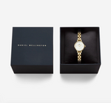 Orologio Daniel Wellington Petite Mini Arch 3-link White Gold Bianco Ref. DW00100855