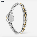 Orologio Daniel Wellington Petite Mini Arch 3-Link Two Tone Gold Bianco Bicolore Ref. DW00100923