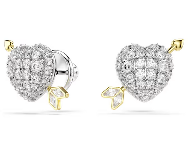 Orecchini Swarovski a lobo Idyllia Taglio misto Cuore con freccia Bianchi Mix di finiture ref. 5737298
