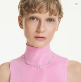 Swarovski Collana Idyllia Cuore con freccia Bianca Placcato rodio Ref. 5743411