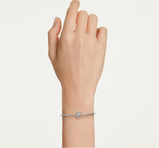 Bracciale Swarovski  Braccialetto  rigido Constella Taglio Round Dancing stone Bianco Placcato rodio Ref. 5743523