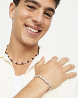Bracciale UNOde50 elastico con perline placcate argento Ref.PUL2591