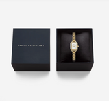 Orologio Daniel Wellington  Quadro Mini Arch 3-link White Sunray Gold  DW00100850