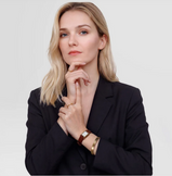 Orologio Daniel Wellington Bound Mini Black Lizard Brown Ref. DW00100905