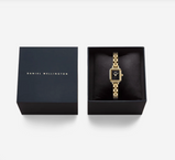 Orologio Daniel Wellington  Quadro Mini Arch 3-link Onyx Sunray Gold DW00100851