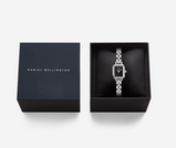 Orologio Daniel Wellington Quadro Mini Arch 3-link Onyx Sunray Silver DW00100845