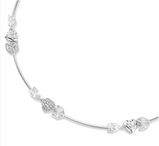 Swarovski Collana Idyllia Cuore con freccia Bianca Placcato rodio Ref. 5743411