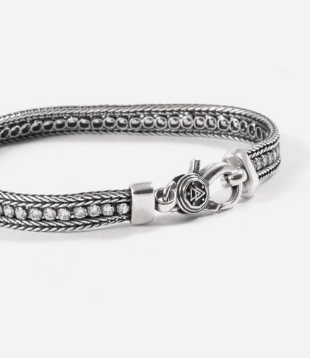 NOVE25 BRACCIALE TENNIS WHITE FOXTAIL CON BRILLANTI Ref. N25BRA00421