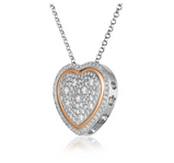 Collana Roberto Giannotti in Argento con 3 Cuori Pendenti e Zirconi bianchi Ref. GIA448