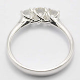Anello solitario Trilogy WDG in oro 18 ct. con diamanti 0,38 ct. ABTRETRIL
