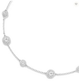 Swarovski Collana Pendente  Collana Una Angelic Taglio Round, Motivi a doppia faccia, Bianca, Placcato rodio Ref. 5732275