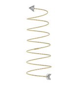 Anello a spirale Magic Wire Cupido in Oro 18Kt e Diamanti