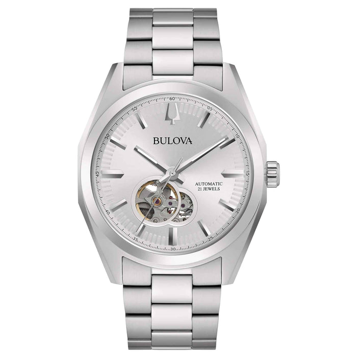 Orologio Automatico Bulova Surveyor Automatic Grigio Open Heart Ref. 96A345
