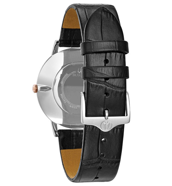 Orologio Uomo Bulova Ultrapiatto Ultra Slim Nero Ref. 98A167