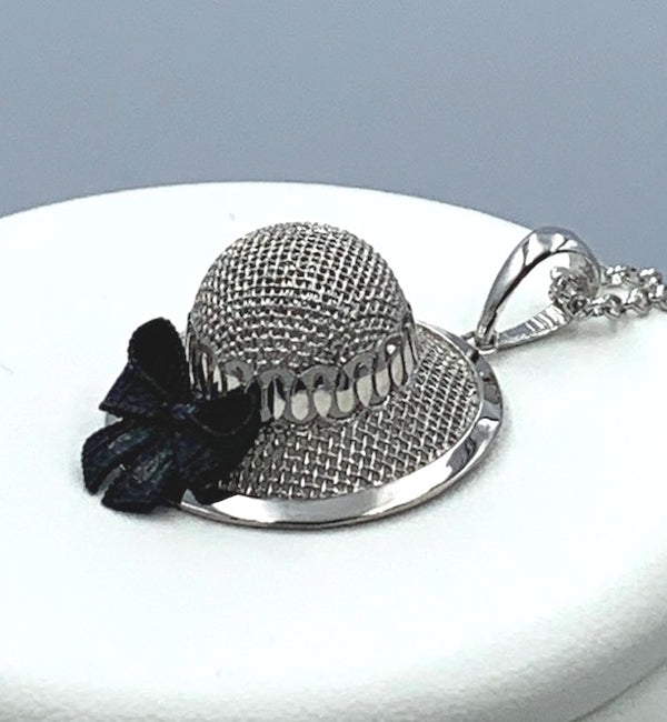Collana con pendente Chapeau in Argento C002