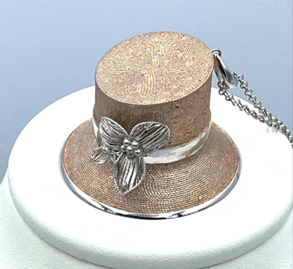 Collana con cappello pendente Chapeau in Argento C066
