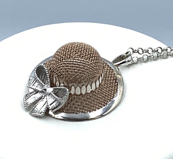 Collana con pendente Chapeau in Argento C003