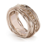 ANELLO FILODELLAVITA CLASSIC, 13 FILI IN ORO ROSA 9KT E DIAMANTI BROWN AN13RBR