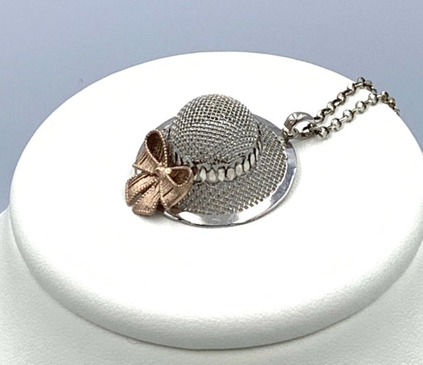 Collana con pendente Chapeau in Argento C061