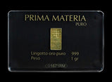 Lingotto in Oro 999 Prima Materia in blister da 1gr.