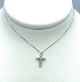 Collana con croce pendente in Oro 18kt e Diamanti 27385