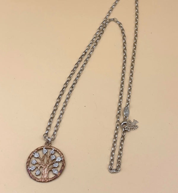 Collana Rosè Julie Julsen in Argento 925 con Albero della Vita R01