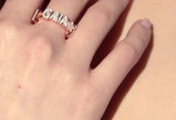 Anello Marcello Pane COMPONIBILE in Argento Rosa