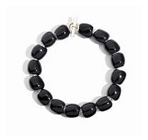 Queriot Civita Sasso grande con smalto liquirizia in argento