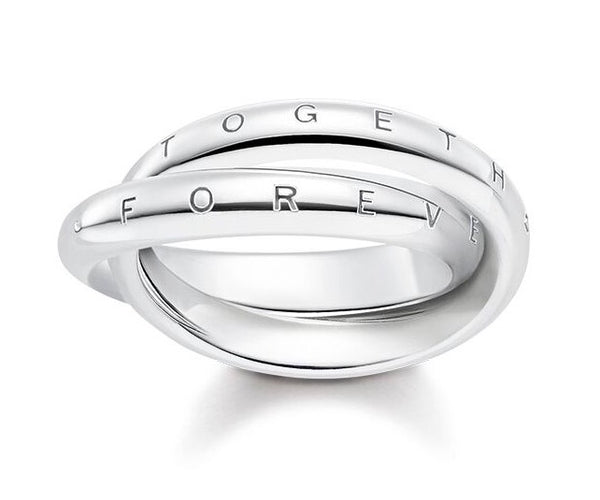 Anello a fascia intrecciata "Together" Thomas Sabo