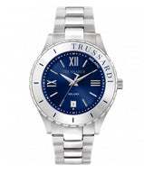 Trussardi orologio Uomo Acciaio Quadrante Blu T-Logo R2453143002