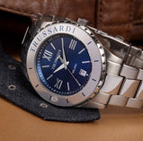 Trussardi orologio Uomo Acciaio Quadrante Blu T-Logo R2453143002