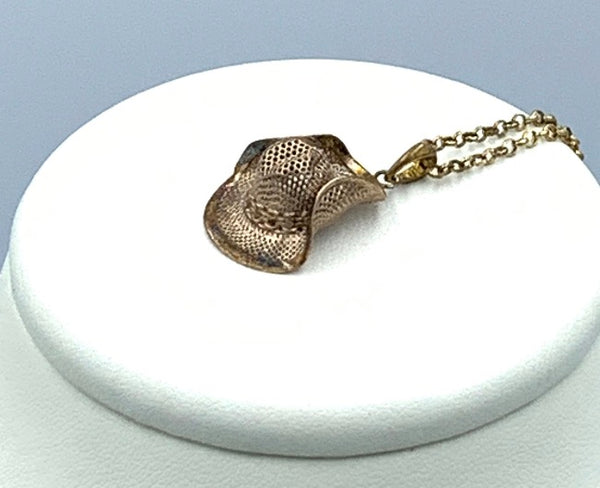 Collana con cappello pendente Chapeau in Argento C033